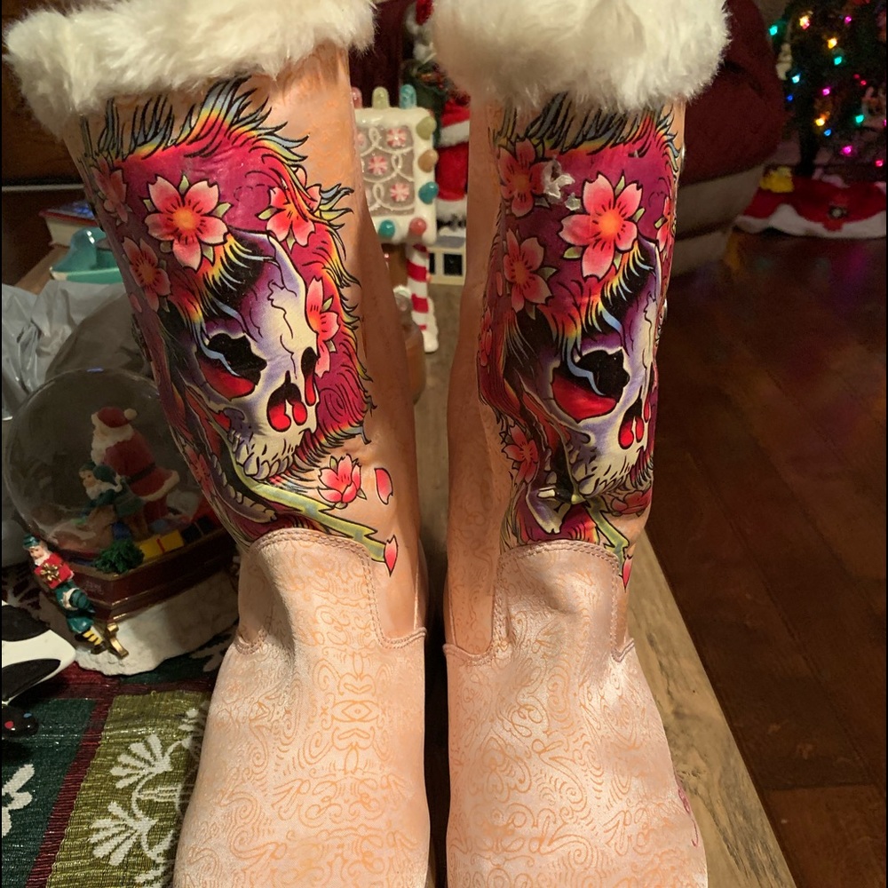 Ed Hardy boots size 10 women’s new